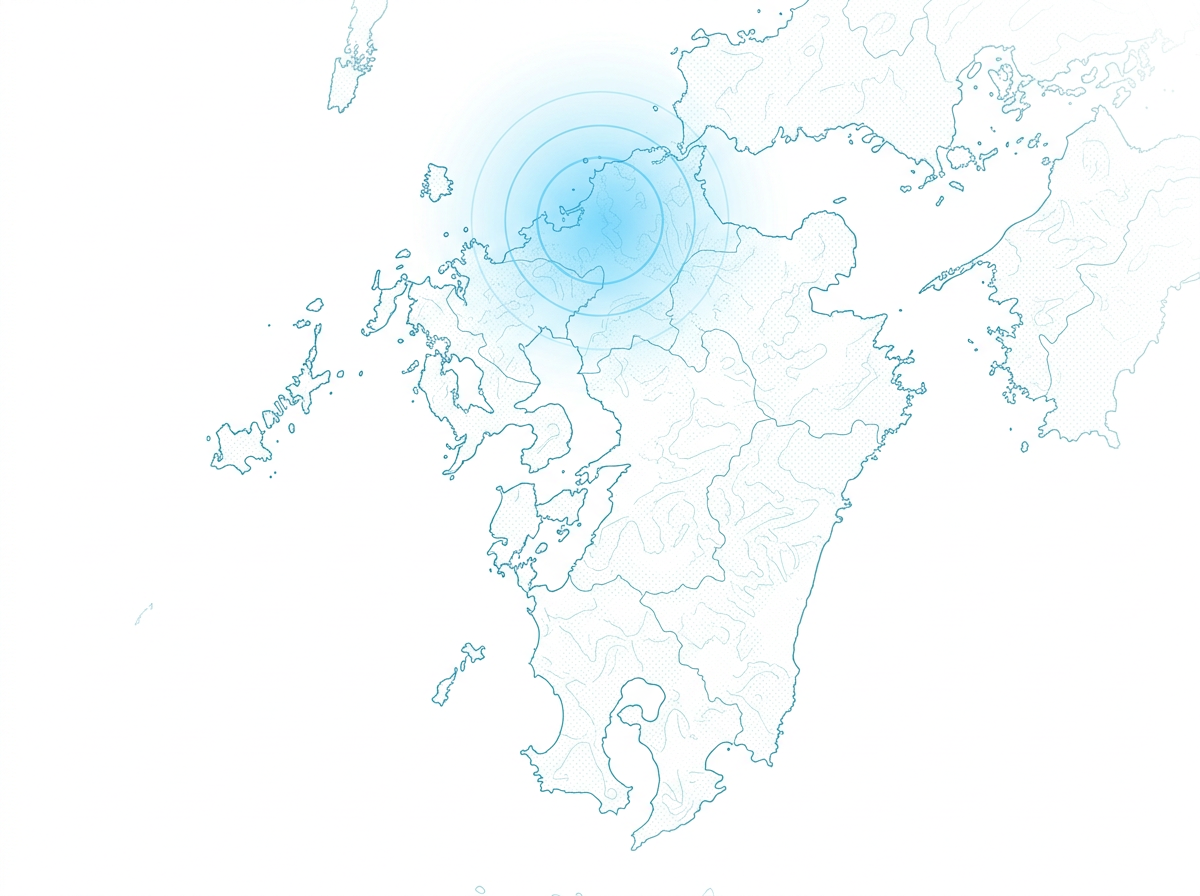 福岡を中心とした九州エリアのマップ
